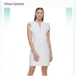 Vince Camuto Women's Sleeveless V Neck Laguna Shift Dress, SZ 2